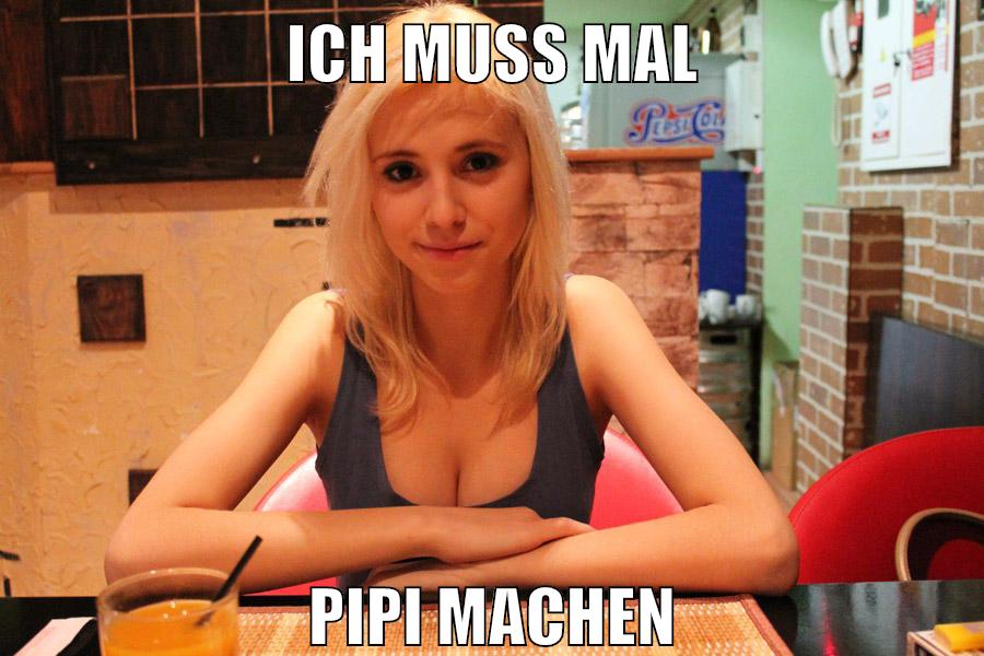 ich muss mal pipi machen