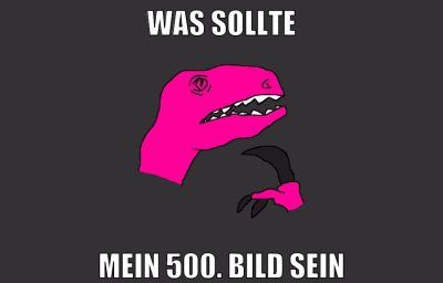 was sollte mein 500. bild sein