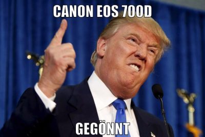 canon eos 700d gegönnt