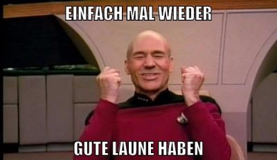 einfach mal wieder gute laune haben