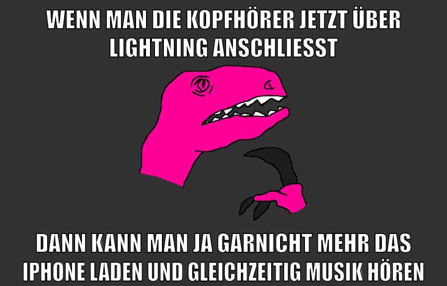 wenn man die kopfhörer jetzt über lightning anschließt dann kann man ja garnicht mehr das iphone laden und gleichzeitig musik hören