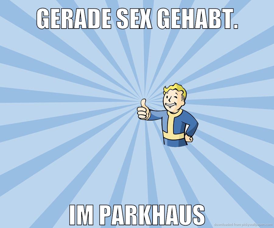 Gerade sex gehabt. im parkhaus