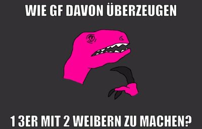 wie gf davon überzeugen 1 3er mit 2 weibern zu machen?