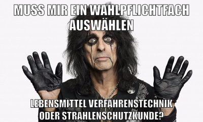 Muss mir ein Wahlpflichtfach auswählen Lebensmittel Verfahrenstechnik oder Strahlenschutzkunde?