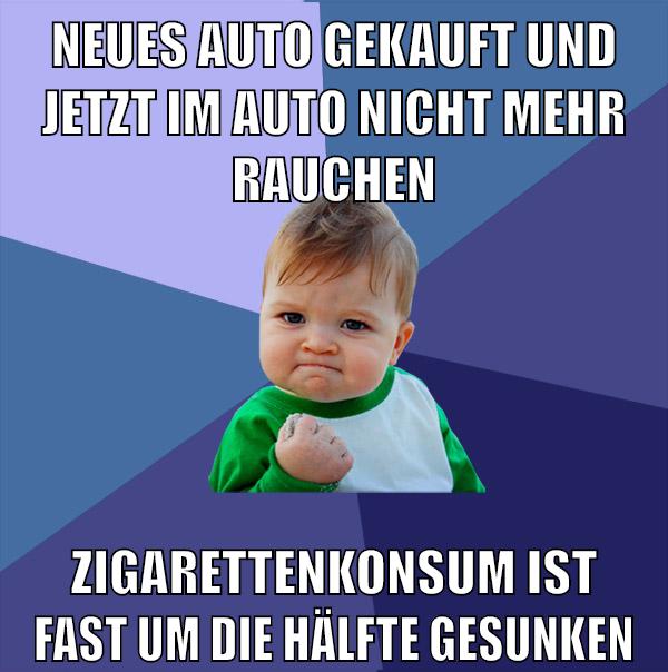 neues auto gekauft und jetzt im auto nicht mehr rauchen zigarettenkonsum ist fast um die hälfte gesunken