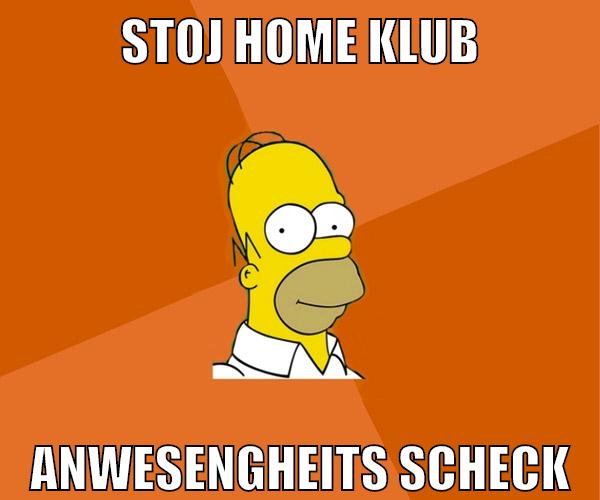 stoj home klub anwesengheits scheck