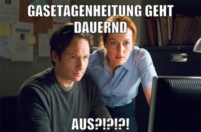 GASETAGENHEITUNG GEHT DAUERND AUS?!?!?!