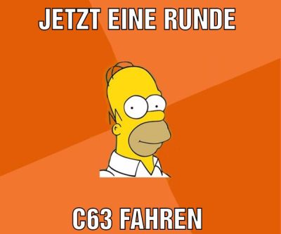 Jetzt eine runde C63 fahren
