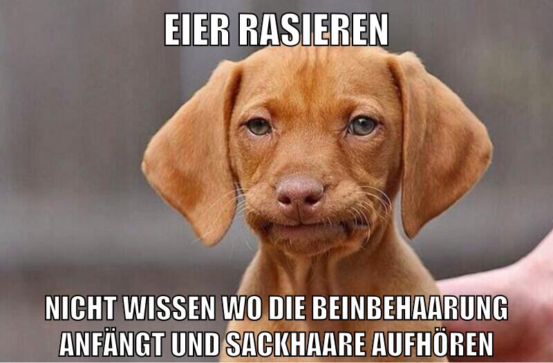 eier rasieren nicht wissen wo die beinbehaarung anfängt und sackhaare aufhören