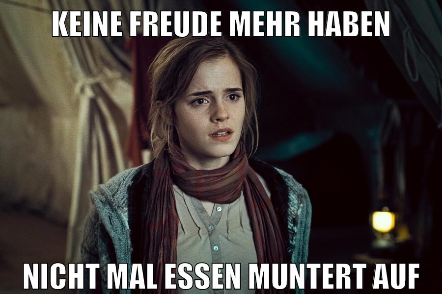 keine freude mehr haben nicht mal essen muntert auf