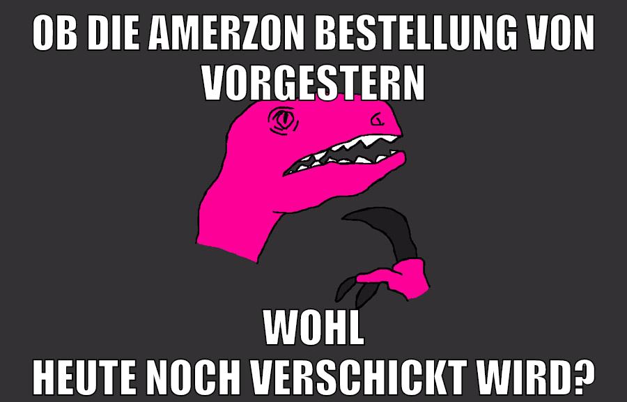 ob die amerzon bestellung von vorgestern wohl heute noch verschickt wird?