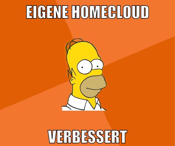eigene homecloud verbessert