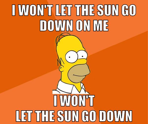 i won't let the sun go down on me i won't let the sun go down