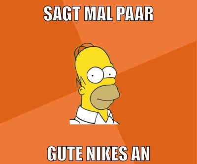 sagt mal paar gute nikes an