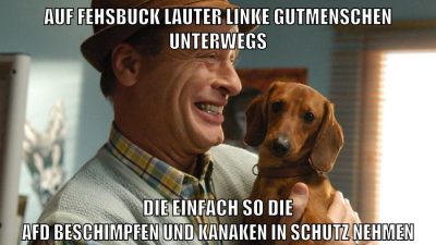 auf fehsbuck lauter linke gutmenschen unterwegs die einfach so die afd beschimpfen und kanaken in schutz nehmen