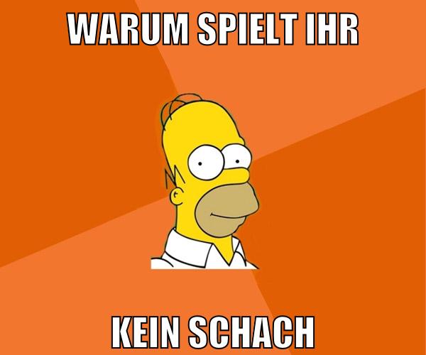 warum spielt ihr kein schach