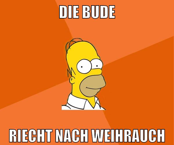 die bude riecht nach weihrauch
