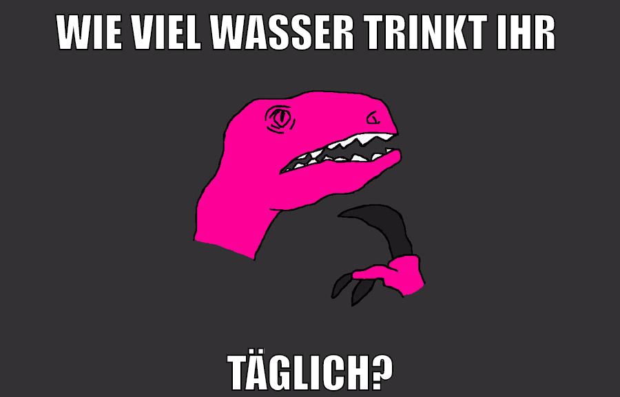 wie viel wasser trinkt ihr täglich?