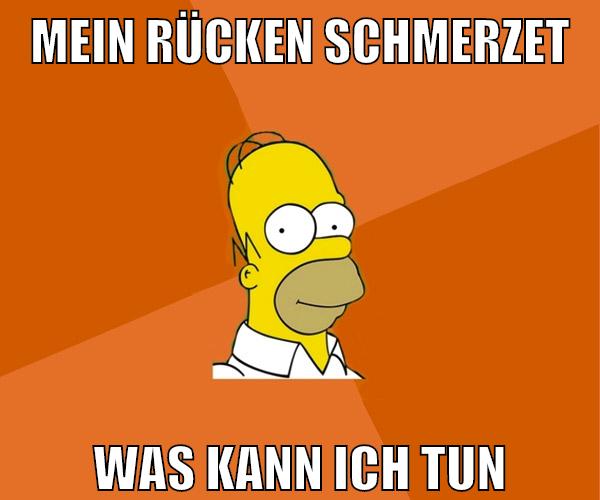 mein rücken schmerzet was kann ich tun