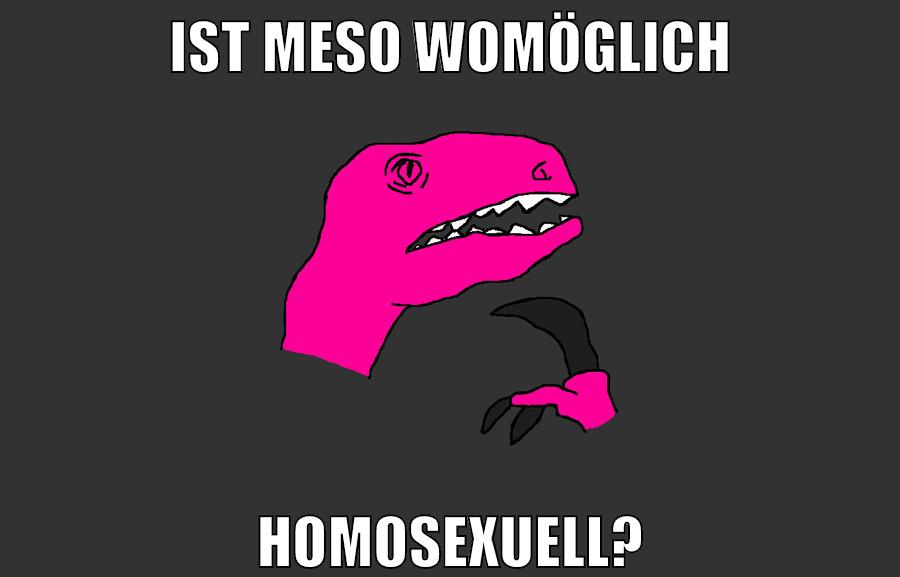 ist meso womöglich homosexuell?