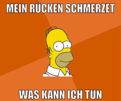mein rücken schmerzet was kann ich tun