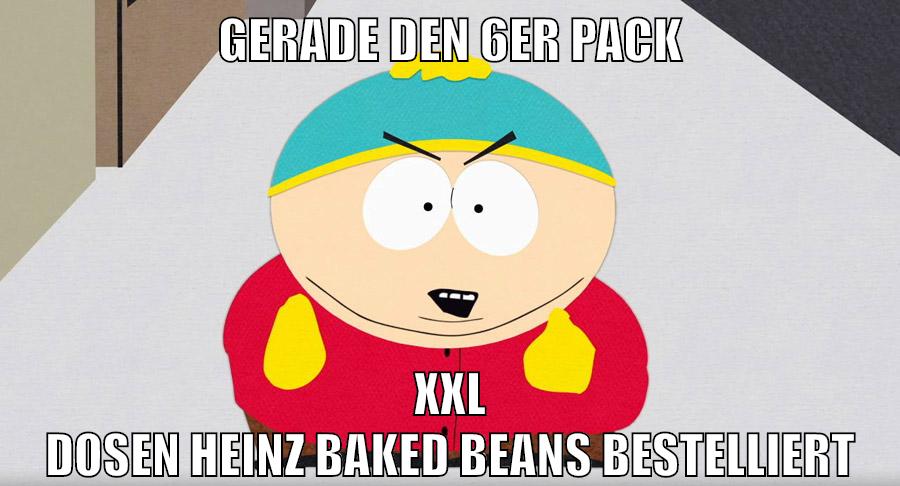 gerade den 6er pack xxl dosen heinz baked beans bestelliert