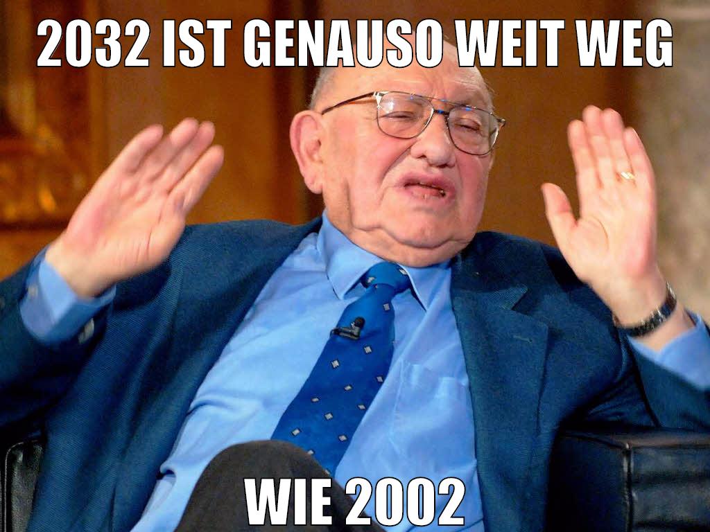 2032 ist genauso weit weg wie 2002
