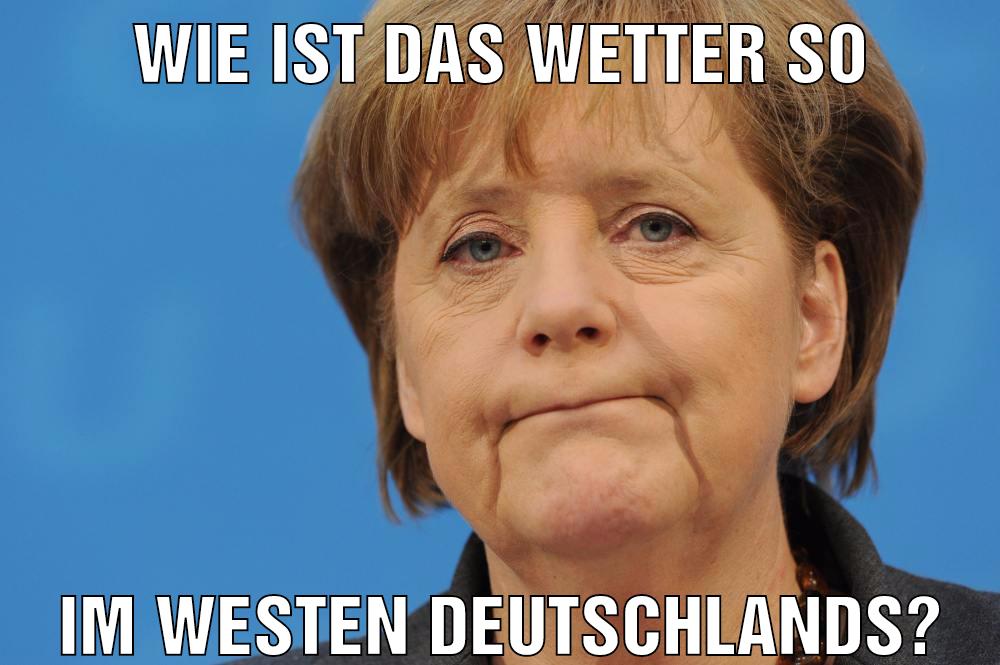 Wie ist das Wetter so Im Westen Deutschlands?