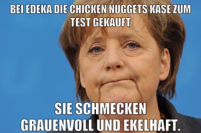 Bei EDEKA die Chicken Nuggets Käse zum Test gekauft Sie schmecken grauenvoll und ekelhaft.