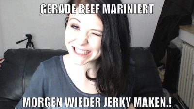 gerade beef mariniert morgen wieder jerky maken.!