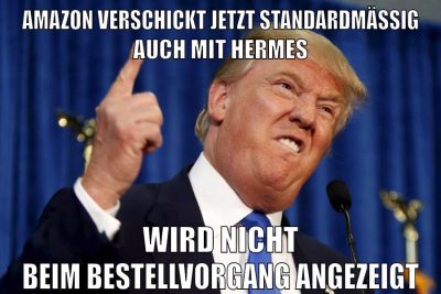 Amazon verschickt jetzt standardmäßig auch mit Hermes Wird nicht beim Bestellvorgang angezeigt
