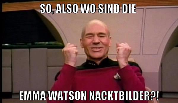 So, also wo sind die Emma Watson nacktbilder?!