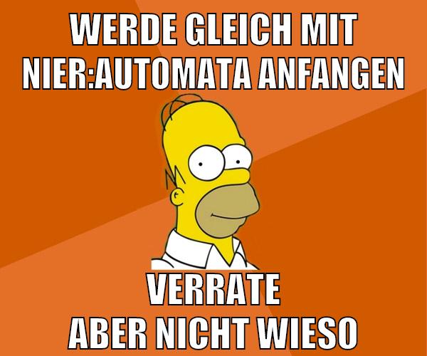 werde gleich mit nier:automata anfangen verrate aber nicht wieso