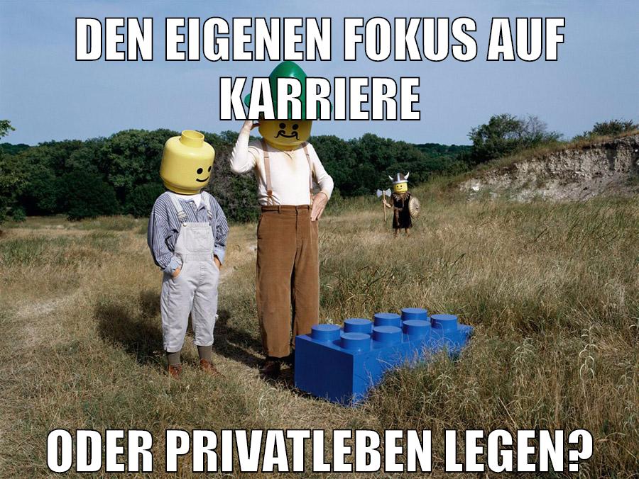 Den eigenen Fokus auf Karriere oder Privatleben legen?