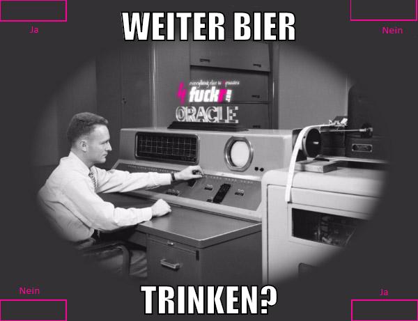 Weiter Bier trinken?