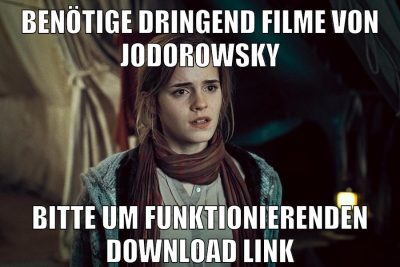benötige dringend filme von Jodorowsky bitte um funktionierenden download link