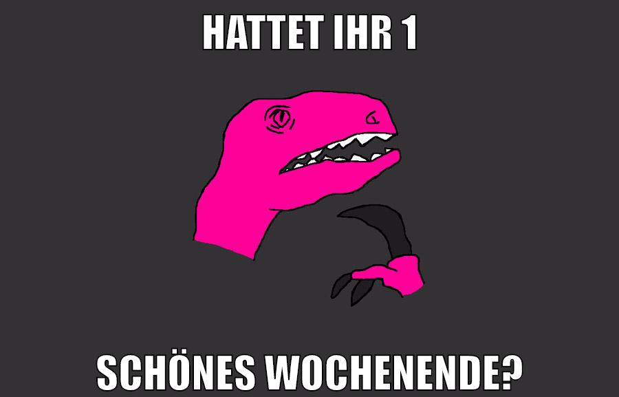 HATTET IHR 1 SCHÖNES WOCHENENDE?