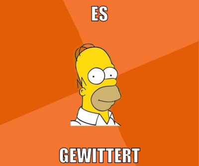 es gewittert