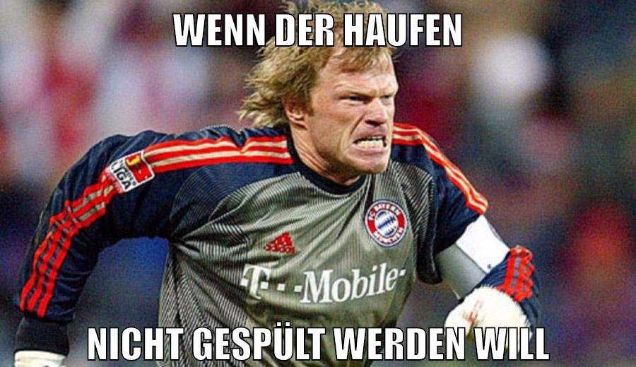 wenn der haufen nicht gespült werden will