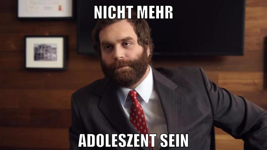 NICHT MEHR ADOLESZENT SEIN
