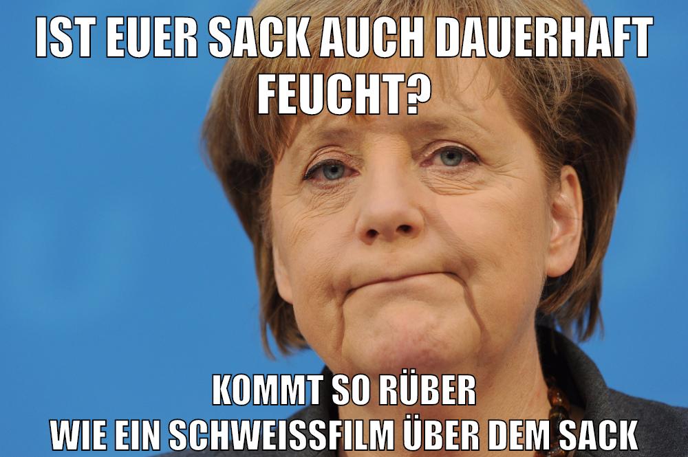 ist euer sack auch dauerhaft feucht? kommt so rüber wie ein schweißfilm über dem sack