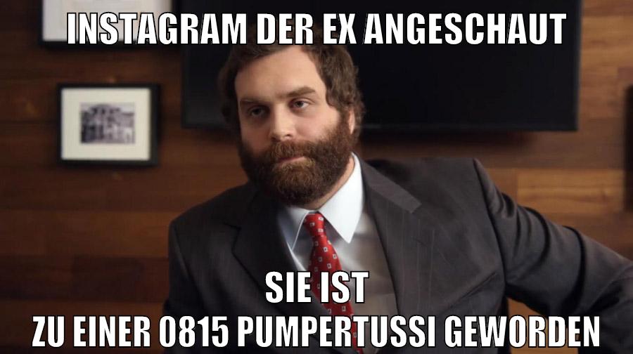 instagram der ex angeschaut sie ist zu einer 0815 pumpertussi geworden