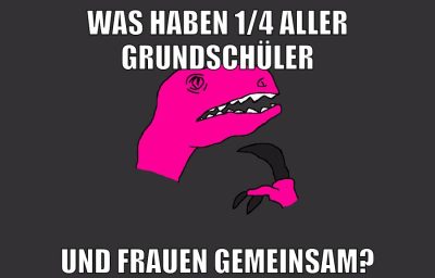 was haben 1/4 aller grundschüler und frauen gemeinsam?