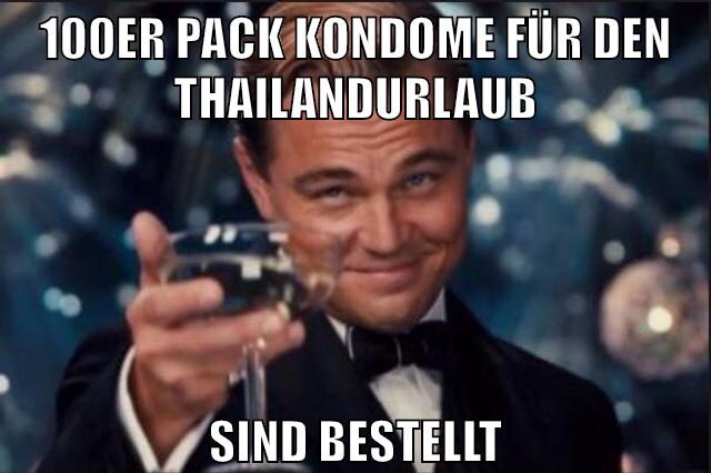 100er pack kondome für den thailandurlaub sind bestellt