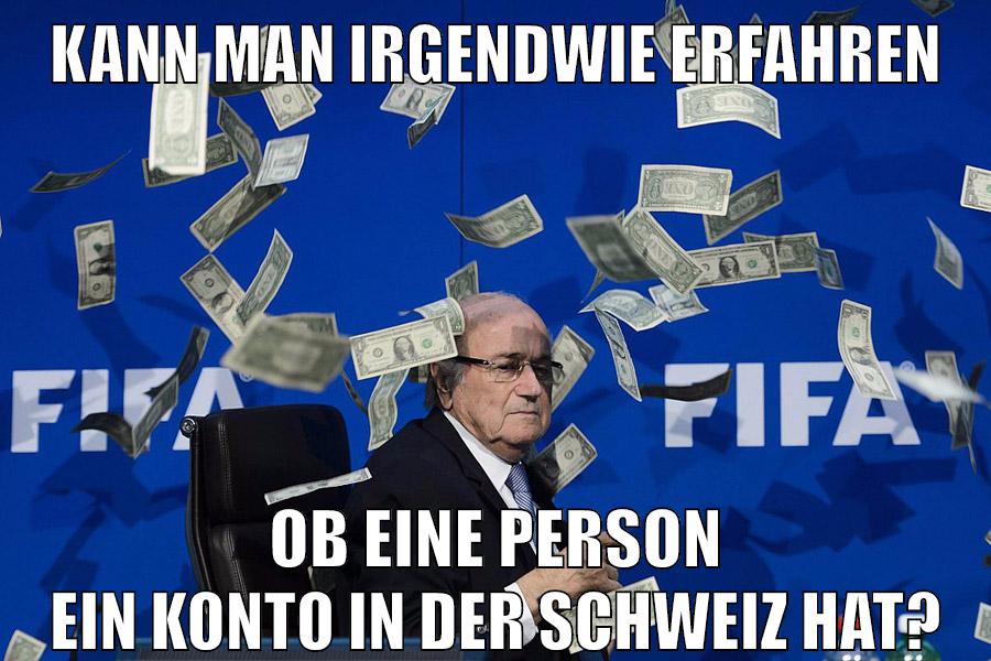 kann man irgendwie erfahren ob eine person ein konto in der schweiz hat?