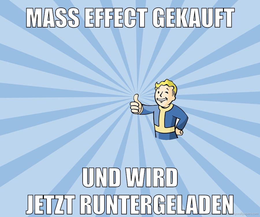 mass effect gekauft und wird jetzt runtergeladen