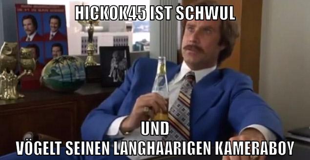 hickok45 ist schwul und vögelt seinen langhaarigen Kameraboy