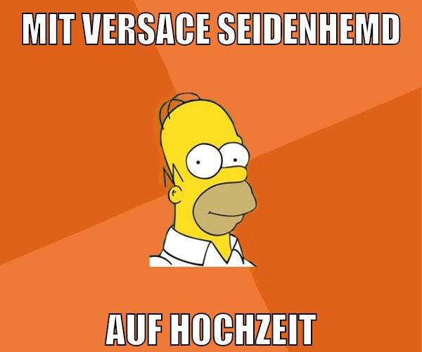 mit versace seidenhemd auf hochzeit