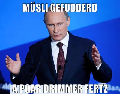 müsli gefudderd a poar drimmer fertz