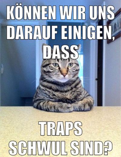 Können wir uns darauf einigen, dass Traps schwul sind?
